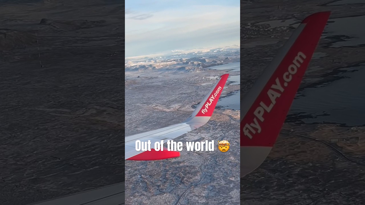 On a different planet 🤩 #flying #scenic #trending #travel #iceland #landscape #landing #love #music