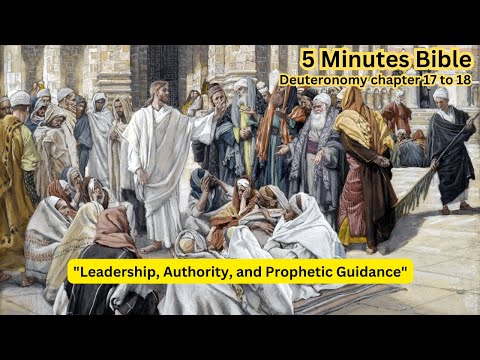 5 Minutes Bible | Deuteronomy 17-18 | Old Testaments #God #Jesus #Bible