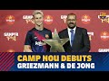 We follow De Jong and Griezmann on their Camp Nou debut against Arsenal.