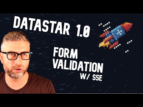 Datastar form validation & SSE