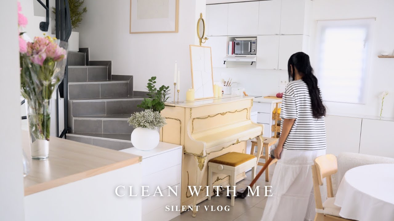 [Slow Living Diaries] Réinitialisation du nouvel an | Nettoyage en douceur | Silent Vlog