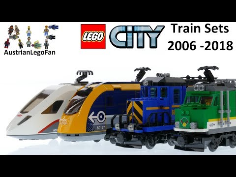 Lego City Train Sets 2006 - 2018 Compilation - Lego Speed Build Review