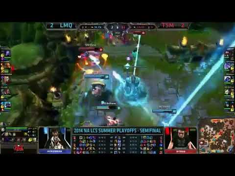 LMQ Ackerman Ryze VS TSM Dyrus Mundo Game 5 Highlights   2014 NA LCS Summer Playoff HQ