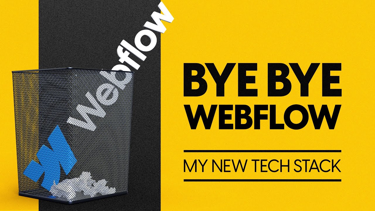 It's time to say GOODBYE to Webflow - Meet my new favourite tech stack.