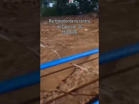 Chuva De Granizo Em Ipira/SC, Irati/PR + Rio Capinzal Transbordando E Enxurrada Em Canoinhas/SC