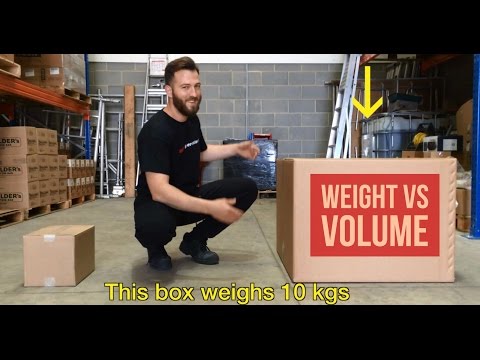 Weight vs volume: Chargeable weight explained!
