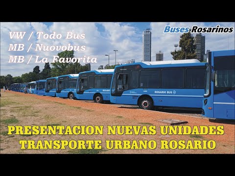 NUEVAS UNIDADES URBANAS EN ROSARIO - Enero 2023 VWTodo Bus y M.Benz Nuovobus y La Favorita