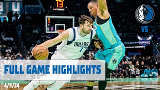 Luka Doncic (39 points) Highlights vs. Charlotte Hornets | 4/9/24
