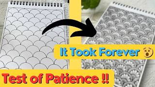 This Artwork Seriously Tested My Patience 😅 | #doodleart #arttherapy #viral #trending