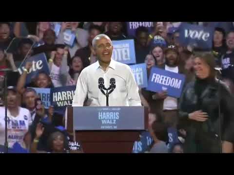 Obama drops Eminem verses with 'Mom's Spaghetti' & more after Detroit rapper introduces him at rally