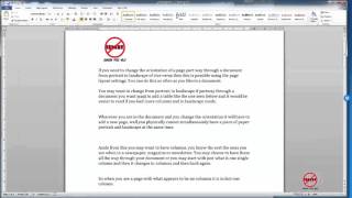 Adding Page Numbers to a Word Document