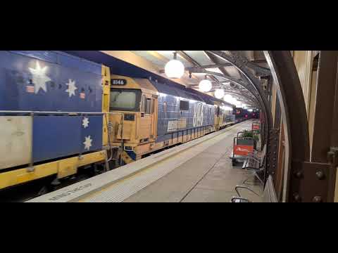 2YN2 With NR109 in The Ghan colour scheme Leading