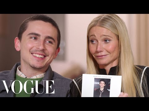 Timothée Chalamet & Gwyneth Paltrow Answer Rapid-Fire Questions | Off the Cuff | Vogue