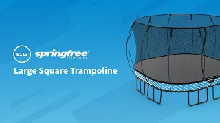 Springfree Large Square Trampoline S113