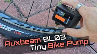 Auxbeam BL03 Tiny Bike Pump (Perfect For Travel) Review, Real Inflation Test on Mountain Bike Tire