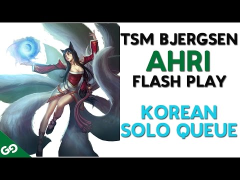 TSM Bjergsen Ahri Flash Play - Korean Solo Queue