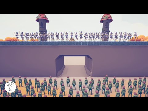 50 Ranged Units on Castle vs 100 Zombie in TABS Map Creator UPDATE Totally Accurate Battle Simulator