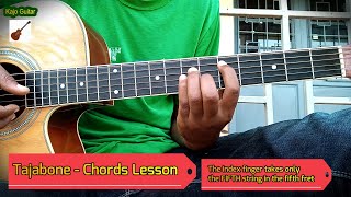 Guitar Lesson 0010 - TAJABONE Chords (Tutorials) - Covered by Kajo Guitar