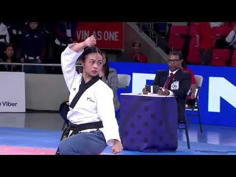 Jocel Lyn Ninobla(PHI) | Individual Female | Taekwondo - Poomsae | 2019 Sea Games