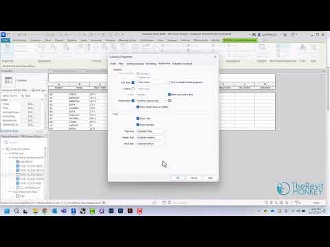 Revit Room Finish Schedule