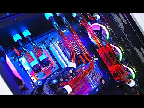 EPIC $4600 AUD Custom Water Cooled AMD Gaming PC Build   Ultimate Time Lapse 2018