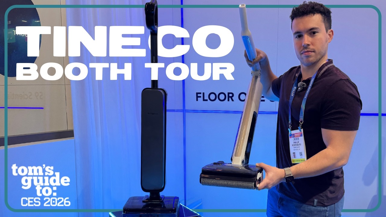 Tineco CES 2026 Booth Tour | Foldable Vacuums, Cordless Steamers and More! - YouTube