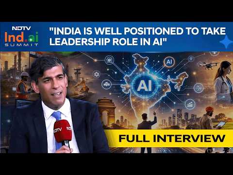 Rishi Sunak Interview | "India Is Well Positioned To Take Leadership Role In AI," Says Rishi Sunak