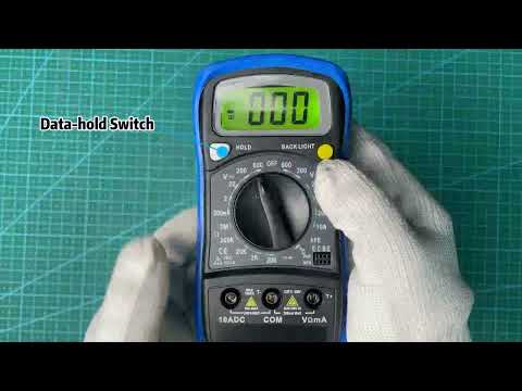 BTMETER BT-838L Manual Range Digital Multimeter for AC DC Voltage Amp Ohm Volt