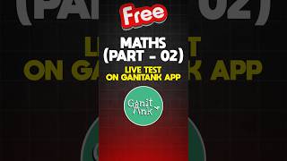 FREE MHTCET TEST - Maths Part 2  | GanitAnk #viral #viralshorts #shorts #cet #mhtcet #mhtcet2025