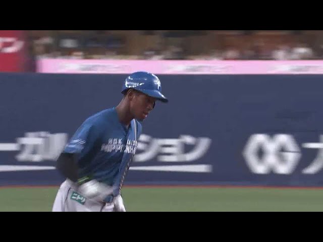 【3回表】クリーンナップ揃い踏み!! ファイターズ・万波中正 レフトスタンドへのホームランを放つ!! 2023年4月9日 オリックス・バファローズ 対 北海道日本ハムファイターズ