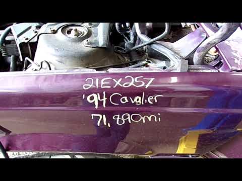 21EX257, 1994 CHEVY CAVALIER, 5/94, 71,890 MILES, 3.1, A.T., FWD, MORRISONS AUTO SALVAGE