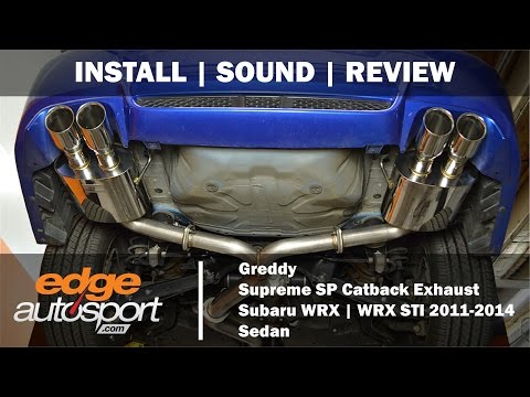 GREDDY Catback Exhaust Subaru WRX | STI 2011-2014 - EdgeAutosport.com