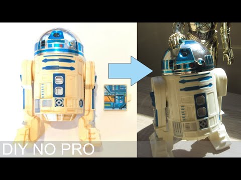 cleaning and whitening (de-yellowing☀) vintage Star Wars R2-D2 12" - may the sun be with you