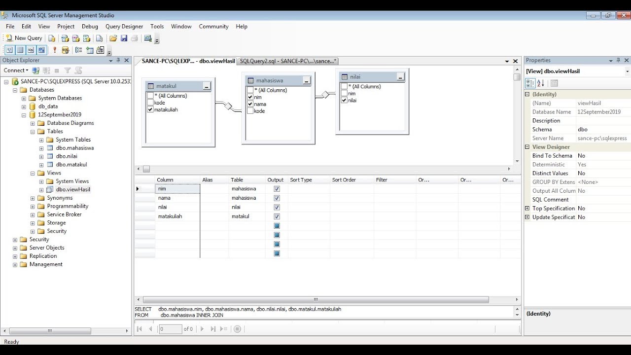 Membuat relasi di sql server 2008 VB 13