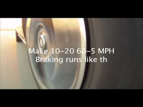 2011 V6 New Slotted Brake Rotor Bedding