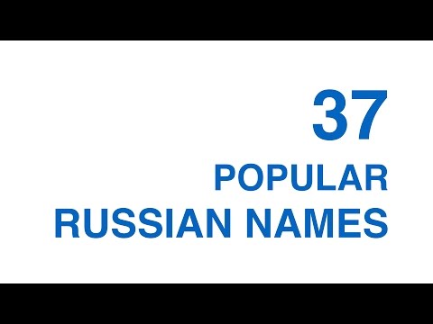 Russian Names | Russian Pronunciation | RU CC