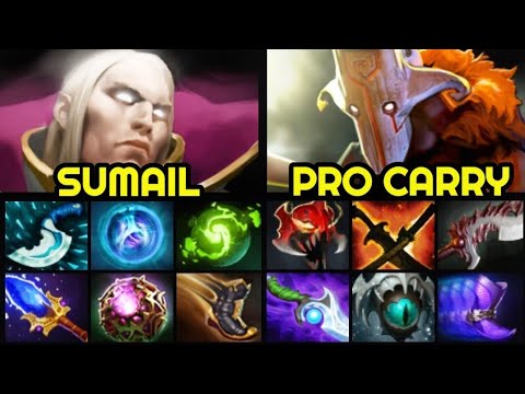SUMAIL Invoker Intense Game vs Full Slotted Juggernaut 7.27 Dota 2