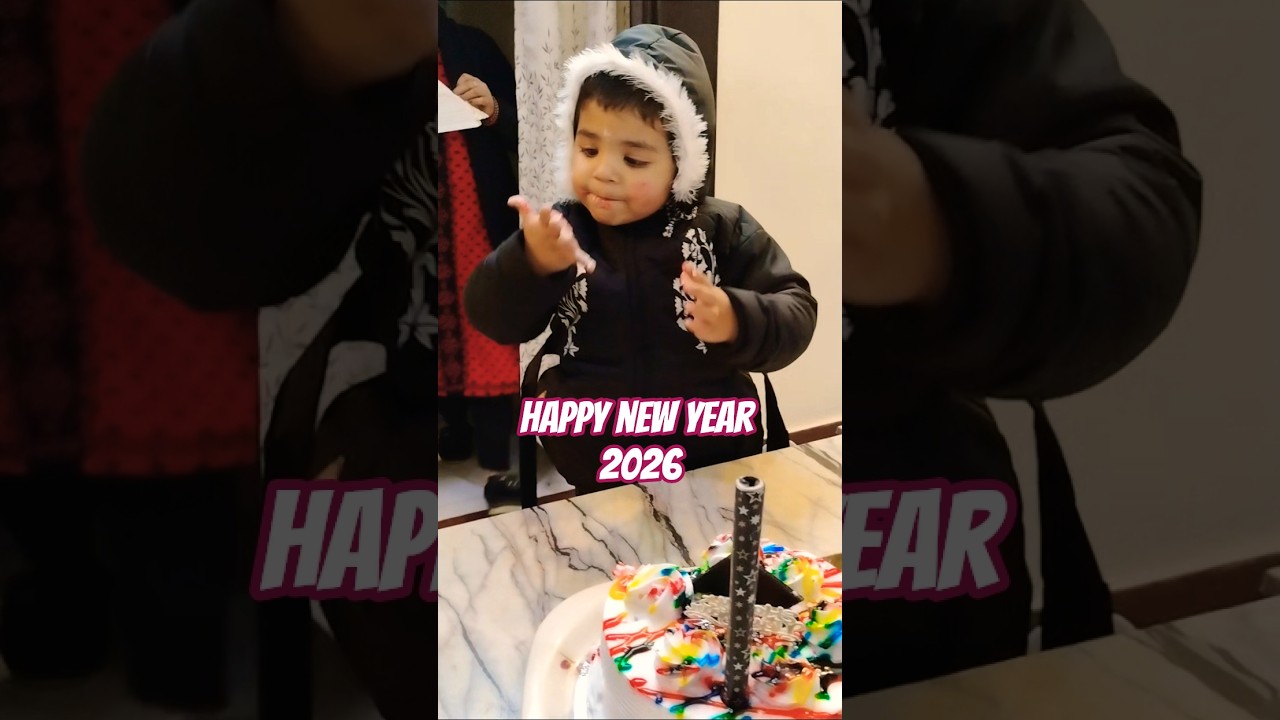 Happy new year 2026 #shorts #celebration #cake #newyear #cutebaby #bts #trending #tgiks #viral #fun
