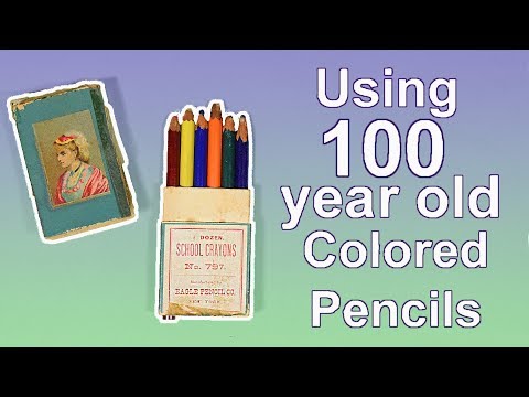TESTING 100 YEAR OLD COLORED PENCILS! Video
