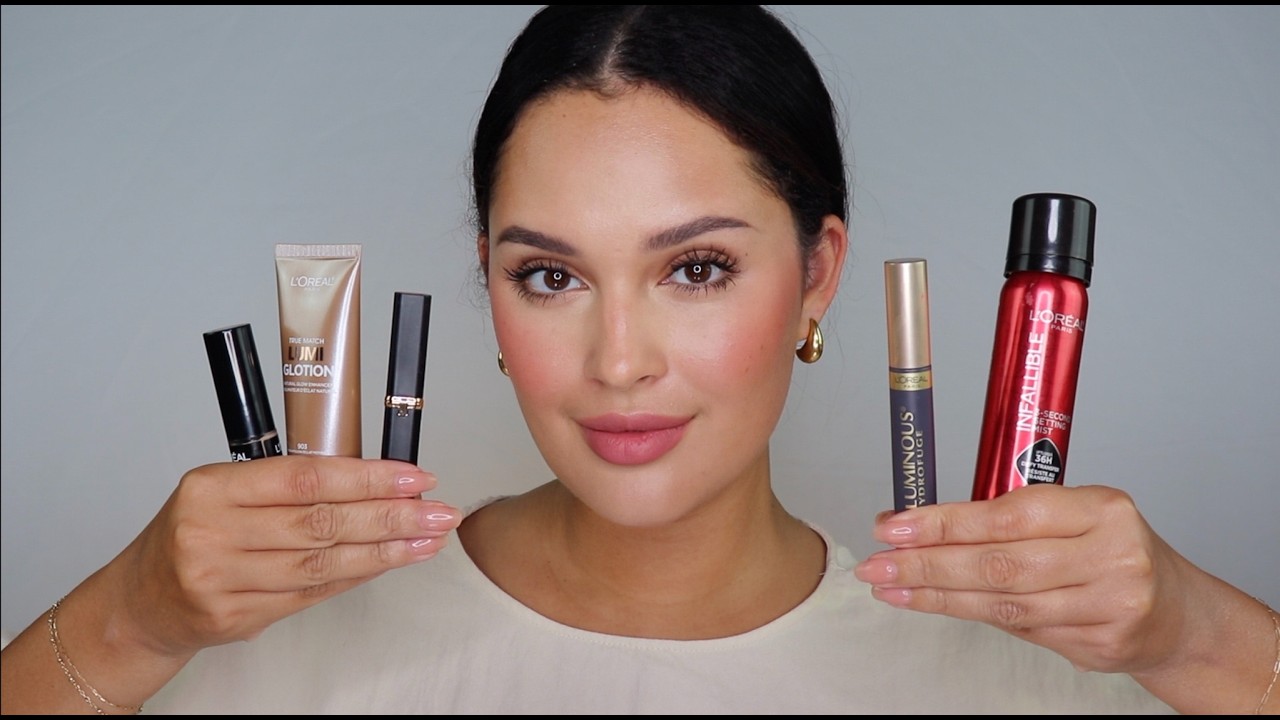 Whispered ASMR Makeup Tutorial | Tapping on L'Oréal Makeup Products