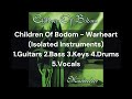 Children Of Bodom - Warheart (Guitars Bass Keys Drums Vocals Only)
