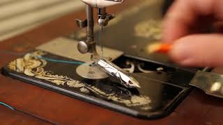 1908 Singer Sewing Machine: Threading & Bobbin