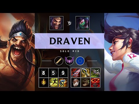 Draven Mid vs Akali - EUW Master Patch 25.13