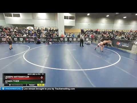 71 Lbs Cons. Round 2 - Kohen Thier, MN Vs Joseph Wittenwyler, WI 680e