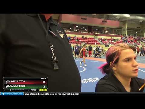 100-106 Lbs Cons. Round 3 - Mykayle Sutton, KS Vs EllaBabe Fisher, OK F974