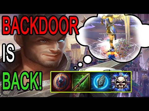 Smite: BEST BACKDOOR/SPLIT PUSHING BUILD! Loki Solo Ranked - Salty Arachne