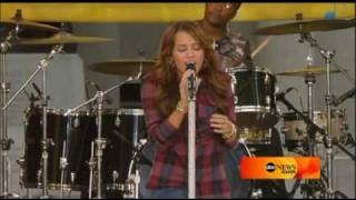 Miley Cyrus bottom of the ocean live @ good morning america