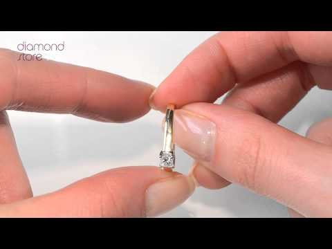 UT32-47JUA - Lovely Lucy 18K Gold Diamond Engagement Ring 0.25CT-G-H/SI