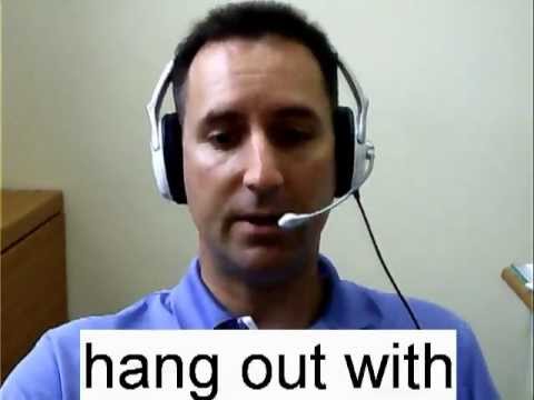How to speak English "hang out with" englishonlinespeaking.com