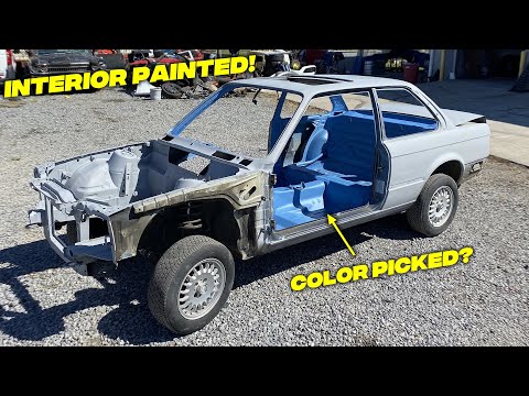 Painting The Interior On My BMW E30 V8 Swap (NEW CAR COLOR PICKED) - Episode 4